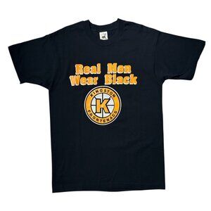 90s Vintage Kingston Frontenacs OHL T-shirt Single Stitch Ontario Hockey.